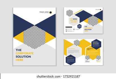 Modern Corporate Creative Bi-fold Brochure Template