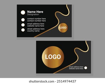 modern corporate creative business card design and template layout design