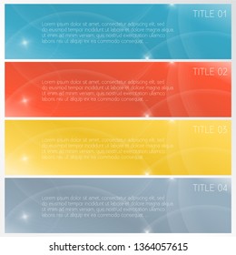 Modern corporate design banners set - vector eps10