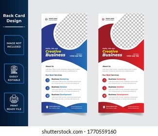 Modern Corporate DL Rack Card Template
