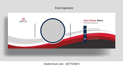 Modern Corporate Email Signature  Template