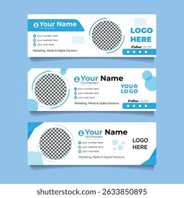 Modern Corporate Email Signature Template 