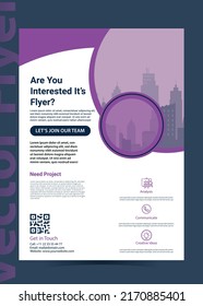 moderne Corporate Flyer-Design-Vorlage - eine 4-Flyer-Vorlage - minimale Flyer-Vorlage