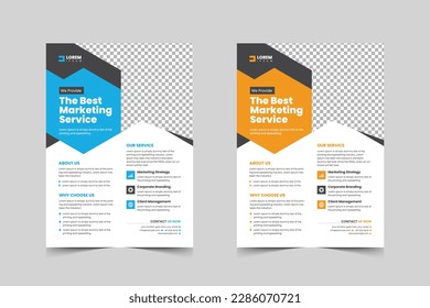 modern corporate flyer design template