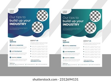 Modern Corporate Flyer Design template vector and Print ready editable