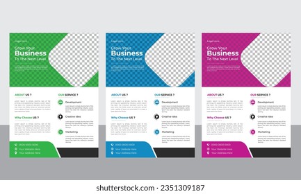 Modern Corporate Flyer Design Template
