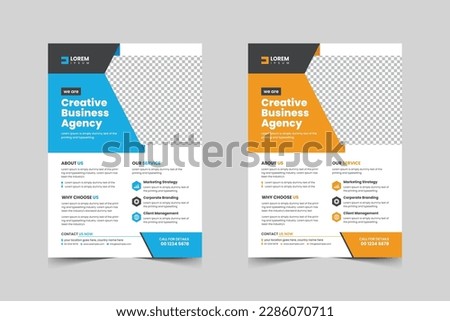 modern corporate flyer design template