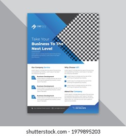Plantilla de vector de diseño de volante corporativo moderno