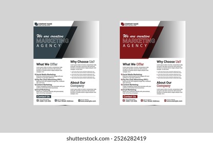 Modernes Corporate Flyer Design, Vektor