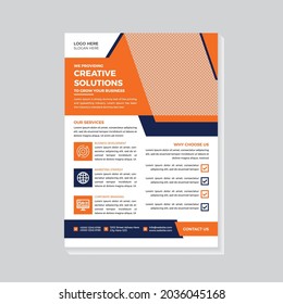 Modern corporate flyer template brochure cover design layout space for photo background, vector illustration template in A4 size.