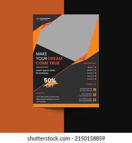 modern corporate flyer template design