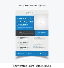 Modernes Design für Firmenflyer