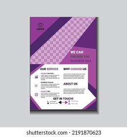 Modern corporate Flyer template design business letterhead
