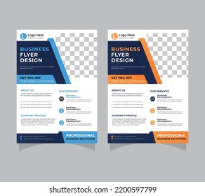 Modernes Design für Firmenflyer