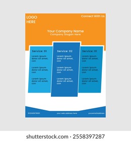 Modern Corporate Flyer Template Design