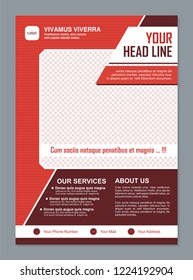 Modern corporate flyer template, with stylish and luxury design. 