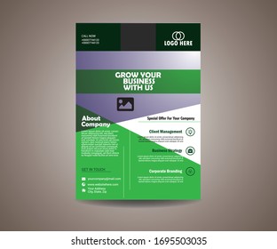 Moderna plantilla de viajero corporativo, vector 