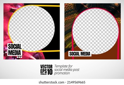 Modern corporate frame. Creative social media layout ready for use. 