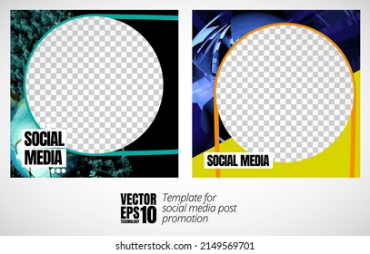Modern corporate frame. Creative social media layout ready for use. 