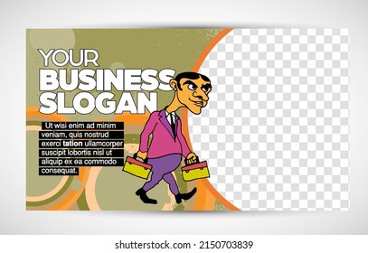 Modern corporate frame. Creative social media layout ready for use. 