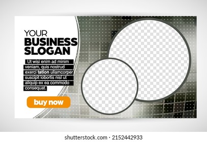 Modern corporate frame. Creative social media layout ready for use. Vector