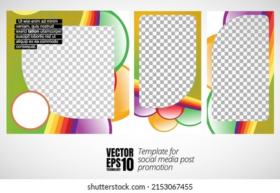 Marco corporativo moderno. Diseño creativo de medios sociales listo para su uso. Vector