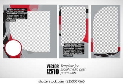 Modern corporate frame. Creative social media layout ready for use. Vector