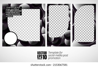 Modern corporate frame. Creative social media layout ready for use. Vector