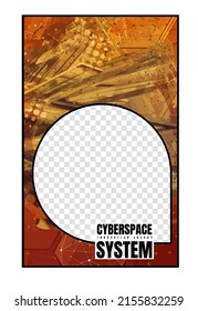 Modern corporate frame. Creative social media layout ready for use. Vector