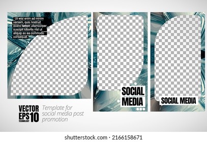 Modern corporate frame. Creative social media layout ready for use. Vector