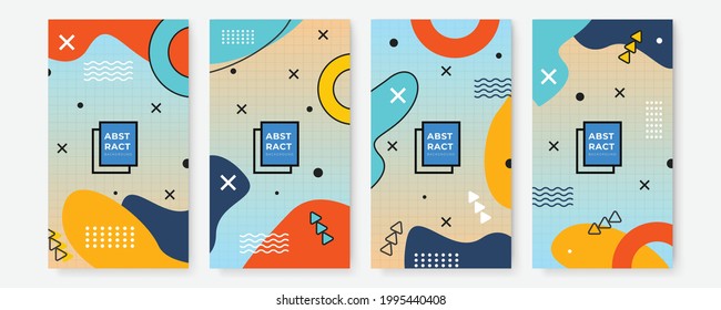 Modern corporate identity cover business vector design, flier brochure advertising abstract background. Leaflet poster social media template, Annual report for presentation, memphis style
