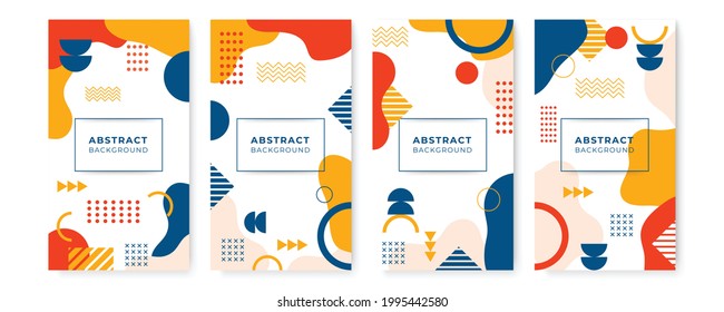 Modern corporate identity cover business vector design, flier brochure advertising abstract background. Leaflet poster social media template, Annual report for presentation, memphis style