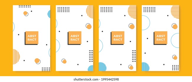 Modern corporate identity cover business vector design, flier brochure advertising abstract background. Leaflet poster social media template, Annual report for presentation, memphis style