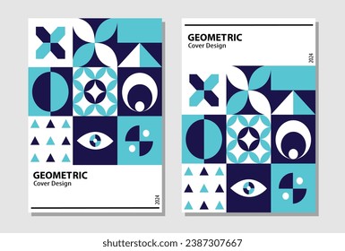 Modern corporate identity cover business vector design, flier, brochure, advertising, abstract background, Leaflet, poster magazine layout template. Neo geometric design illustration. Retro pattern.