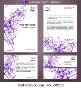 Modern corporate identity template. Brochure or report for business template. Vector Design.