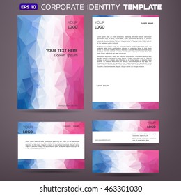 Modern corporate identity template. Brochure or report for business template. Vector Design.