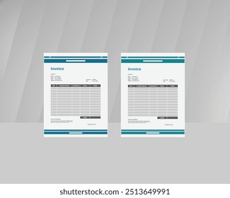 Modelo Moderno de Design de Fatura Corporativa