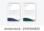 Modern corporate letterhead template design. Creative and Professional business letterhead design template.