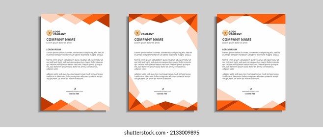 modern corporate letterhead template design 