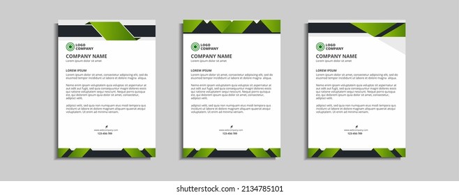 modern corporate letterhead template design