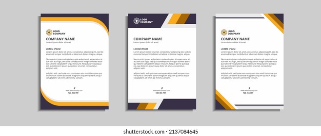 modern corporate letterhead template design 