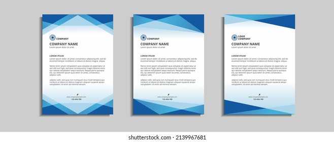 modern corporate letterhead template design 