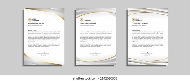 modern corporate letterhead template design
