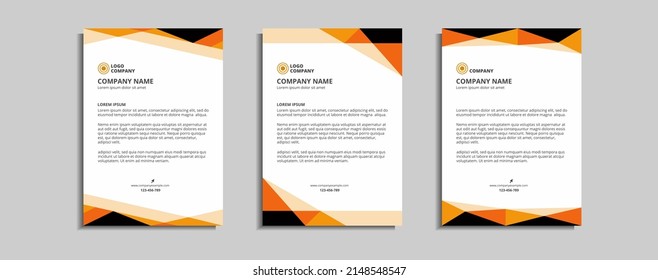 modern corporate letterhead template design