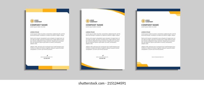 diseño moderno de plantillas de membrete corporativo