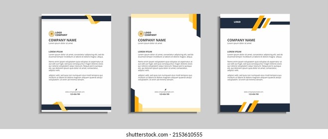 Modern Corporate Letterhead Template Design