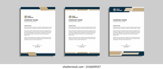 modern corporate letterhead template design