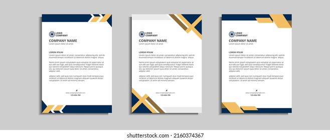 modern corporate letterhead template design