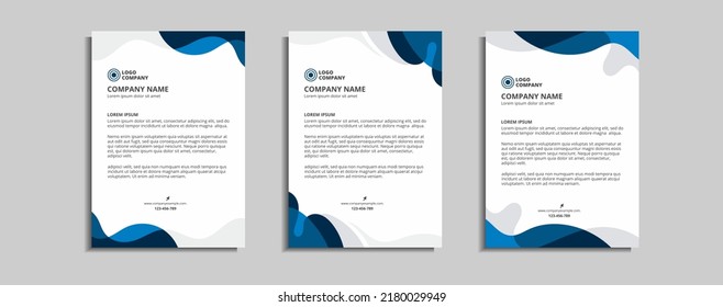 modern corporate letterhead template design