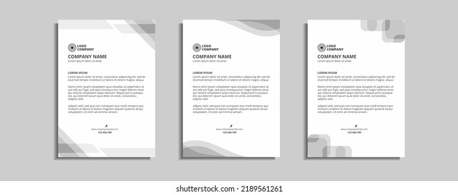 modern corporate letterhead template design